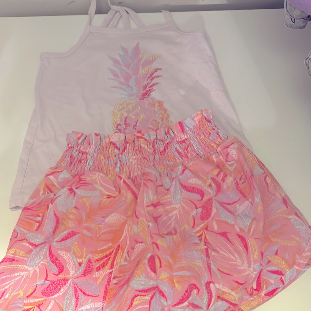 Cute bright colored pineapple outfit